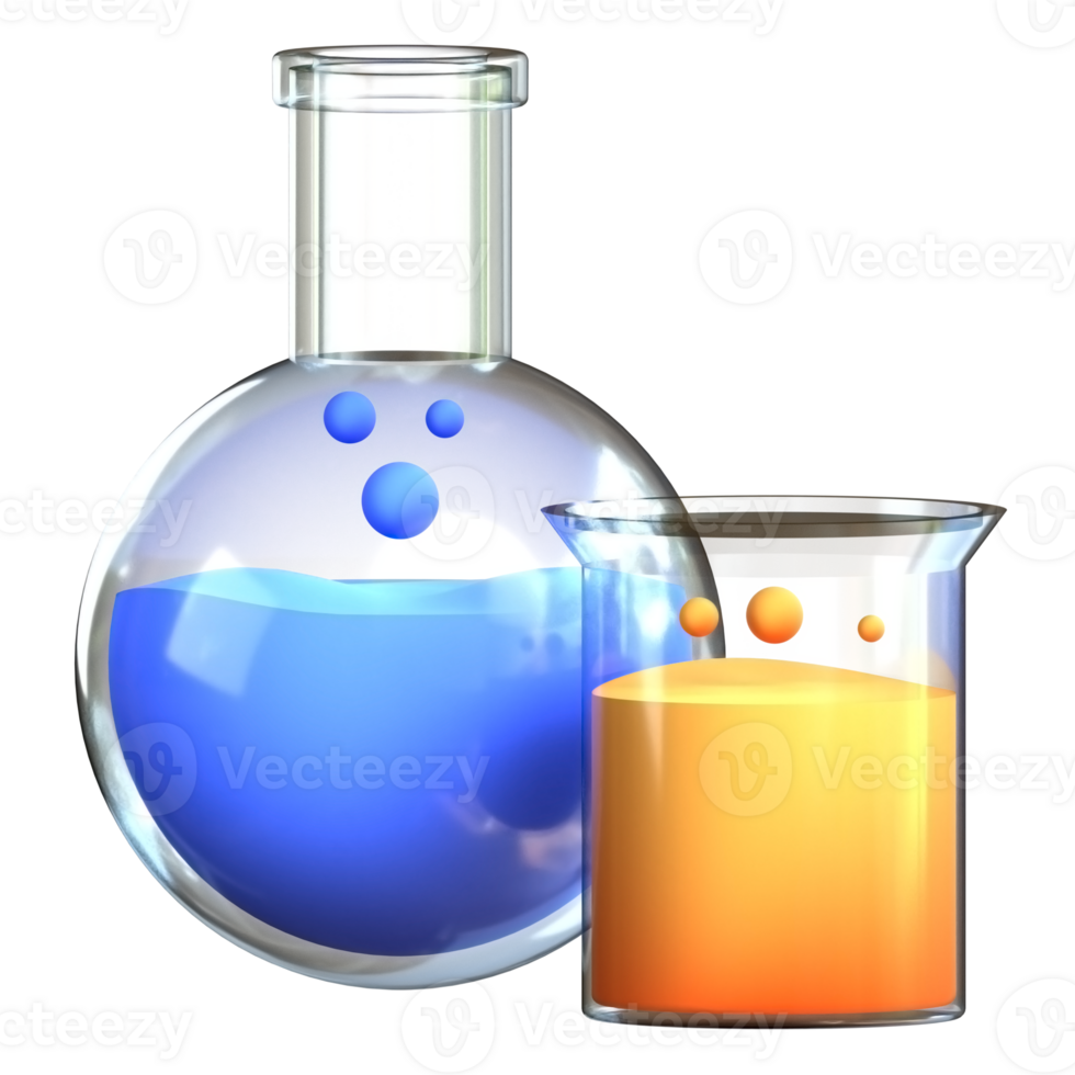 3D illustration education icon science png