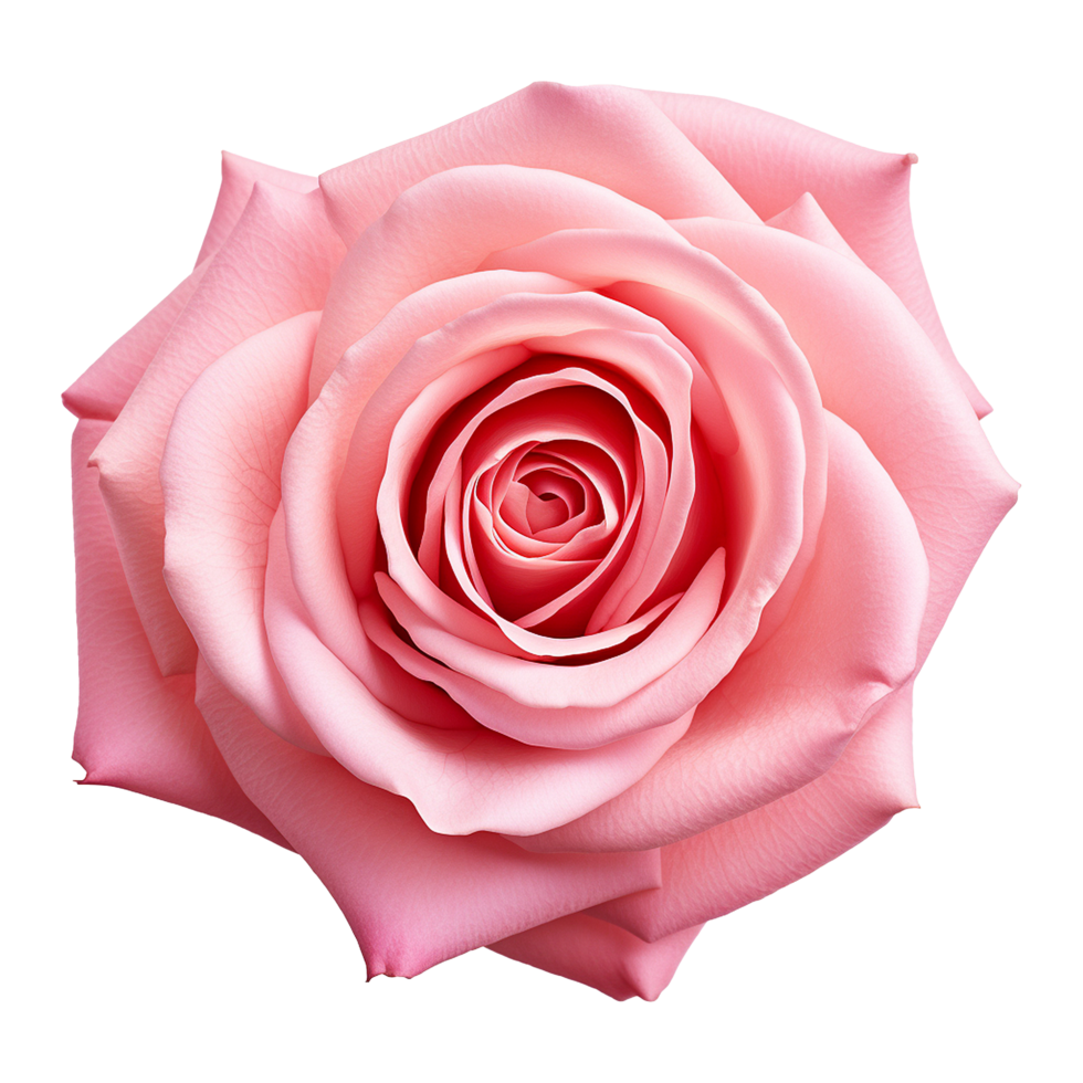 Fresh pink rose isolated on transparent background png