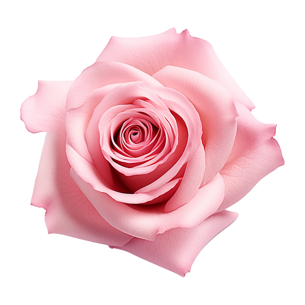 Fresh pink rose isolated on transparent background png
