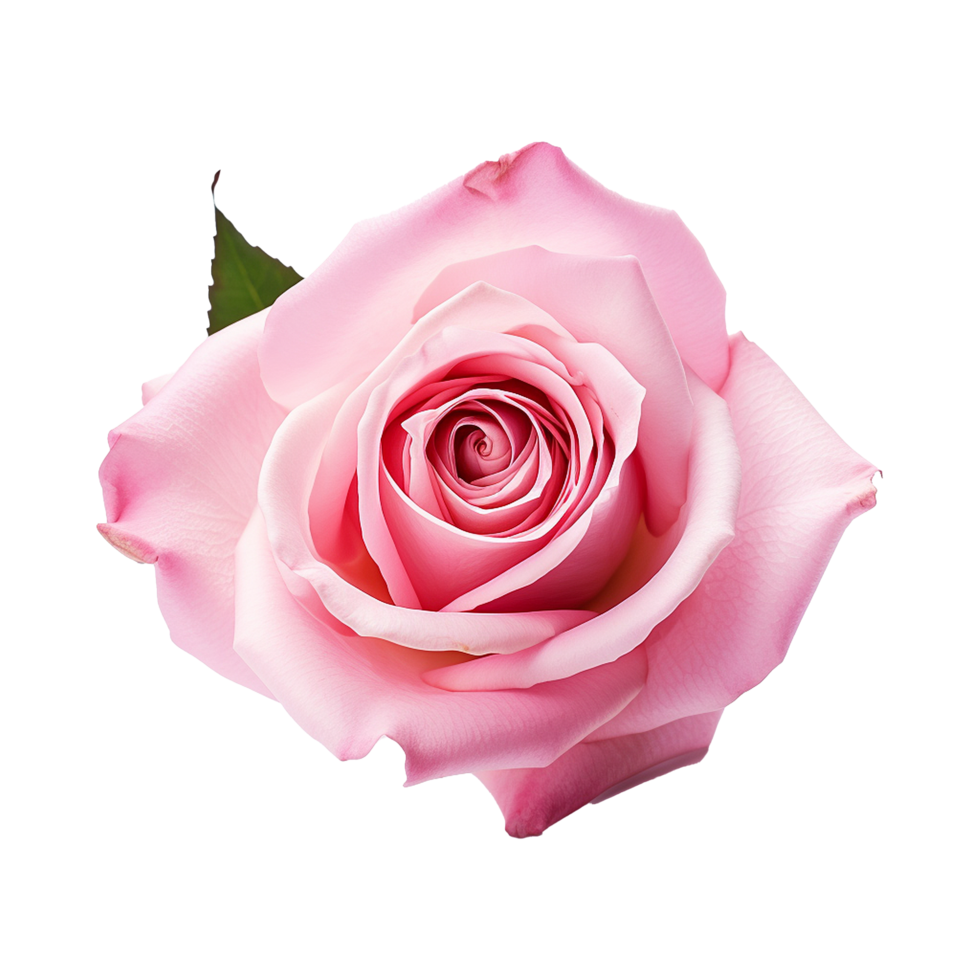 Fresh pink rose isolated on transparent background png