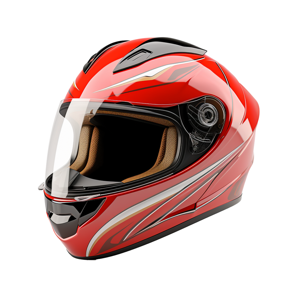 Motorrad Helm isoliert auf transparent Hintergrund png