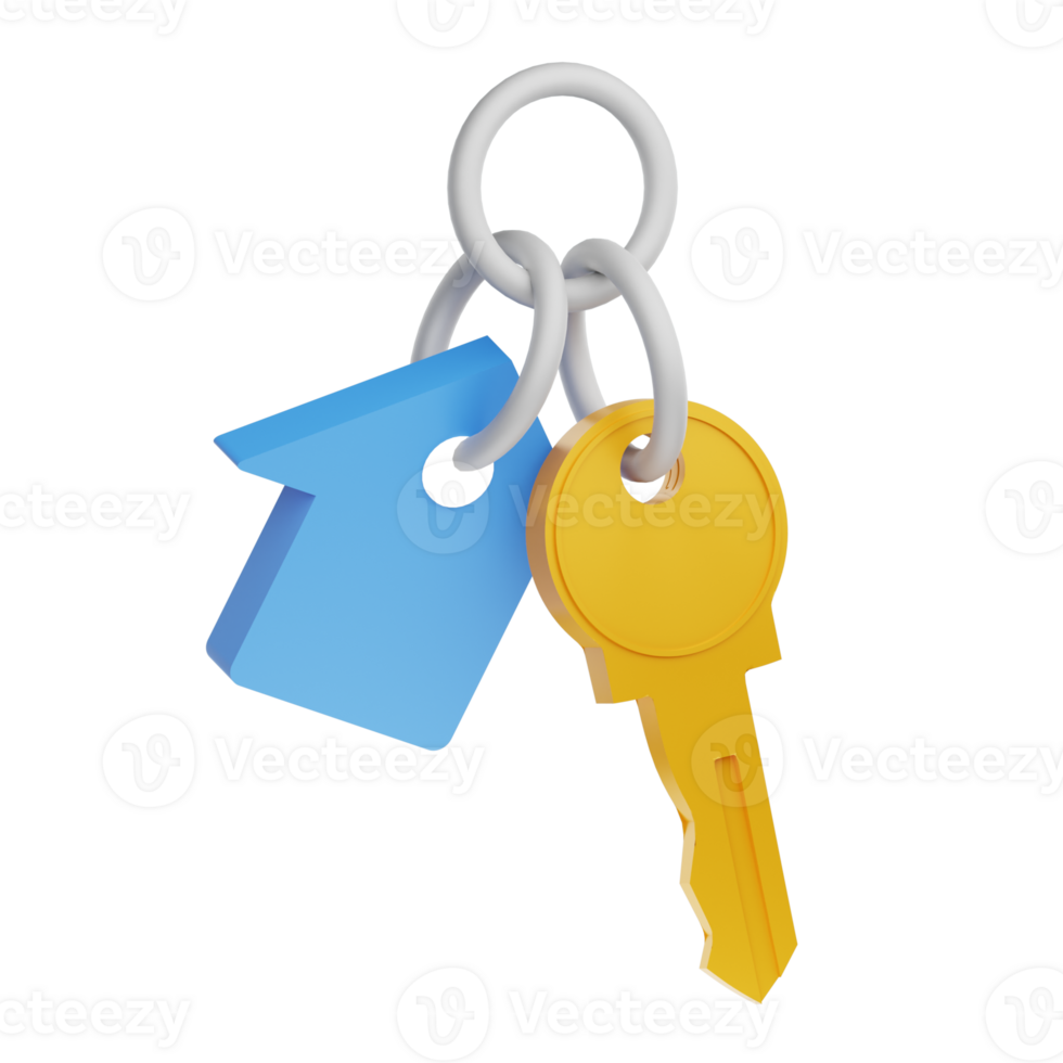3D Illustration Real Estate key png