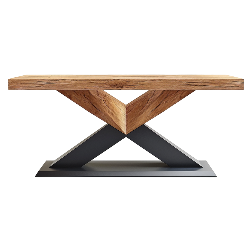 Modern table isolated on transparent background png