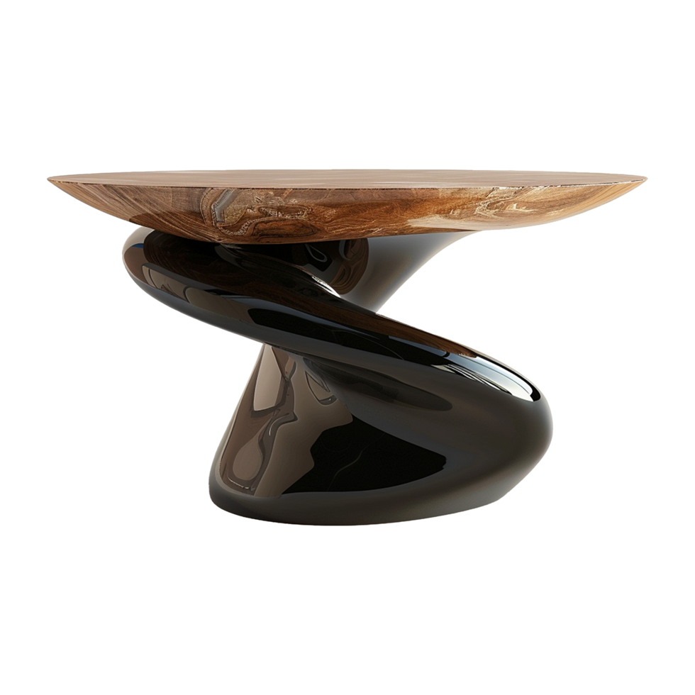 Modern table isolated on transparent background png