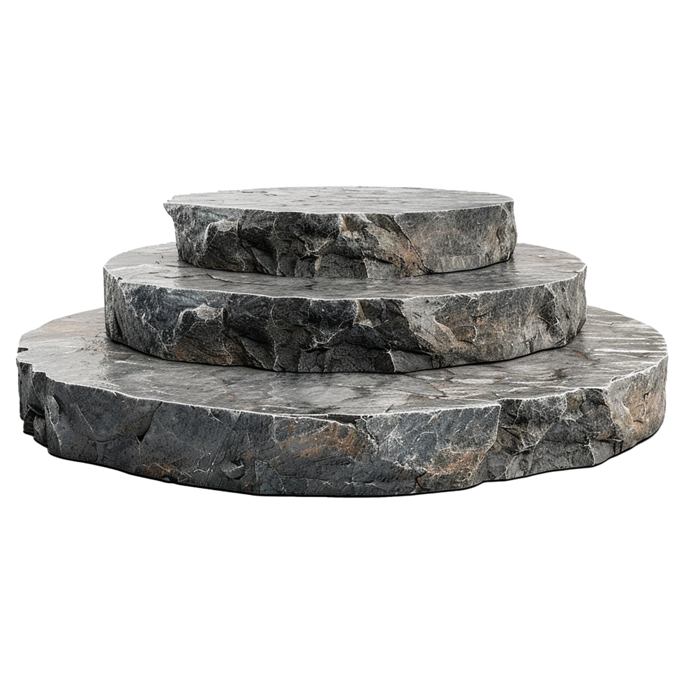 Stone podium isolated on transparent background png