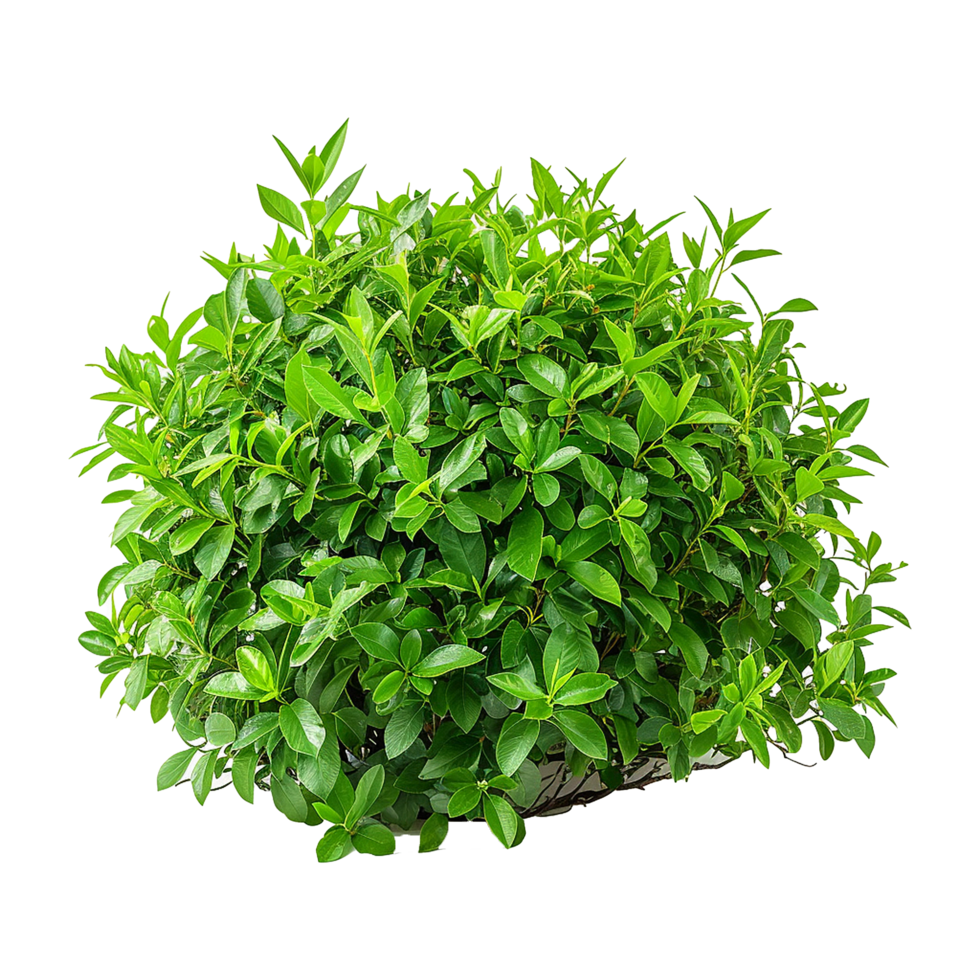 Green bush isolated on transparent background png