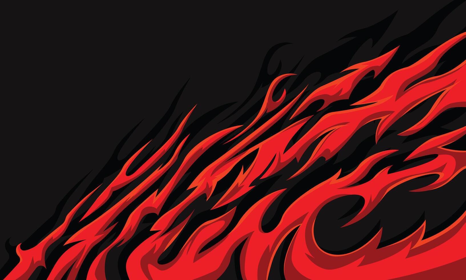 Car wrap abstract decal design template. Burning fire abstract background. Jersey fabric abstract livery vector