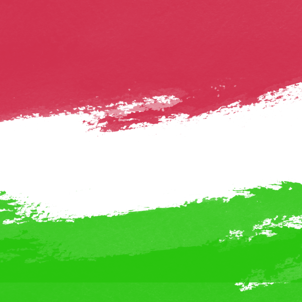 Green and red with flag isolated on transparent background png