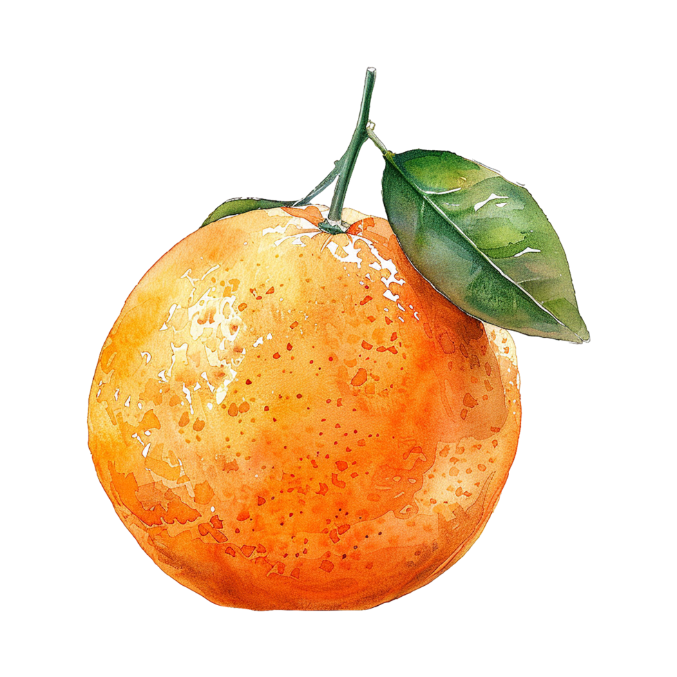 Watercolor orange isolated on transparent background 42715356 PNG