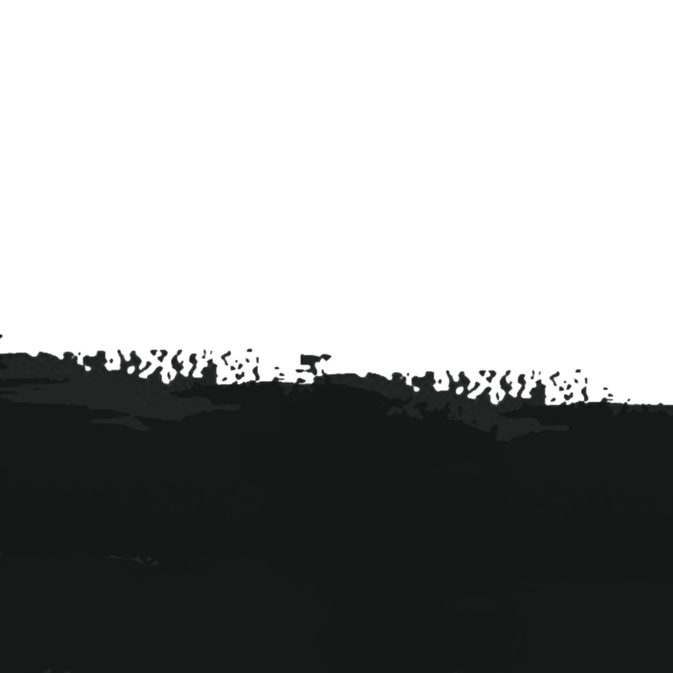 Black paint brush stroke with transparent background png