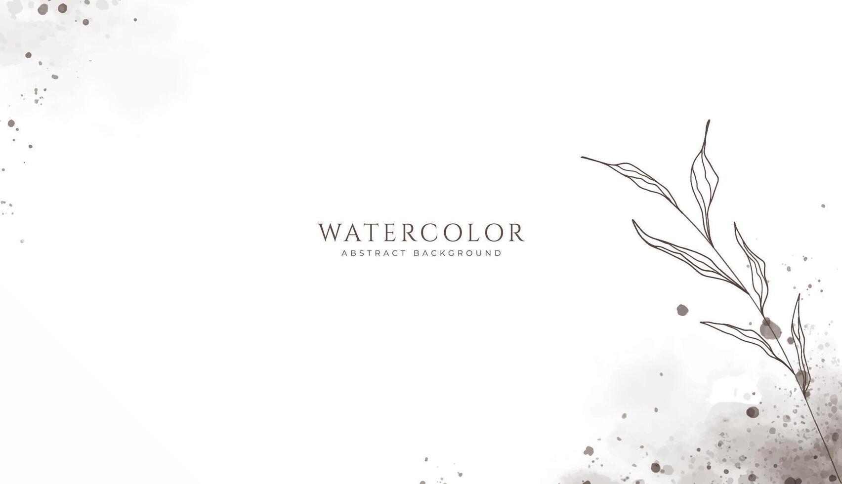 Abstract horizontal watercolor background. Neutral light colored empty space background illustration vector