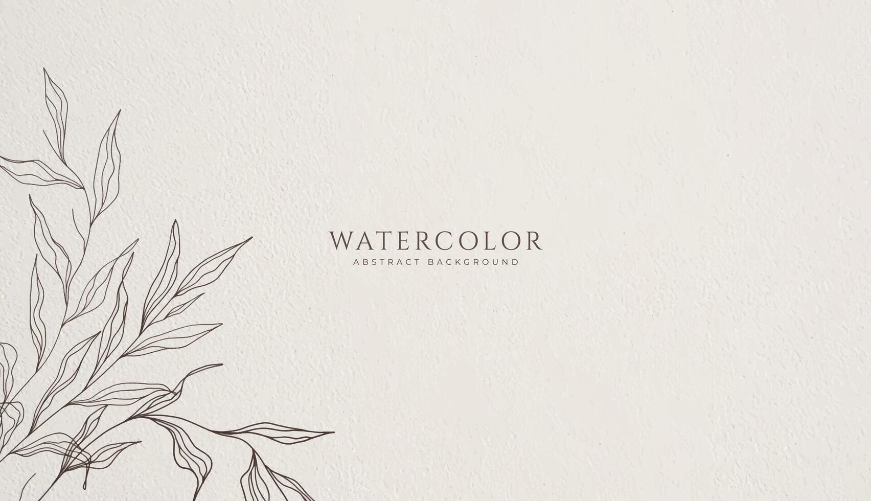Abstract horizontal watercolor background. Neutral light colored empty space background illustration vector