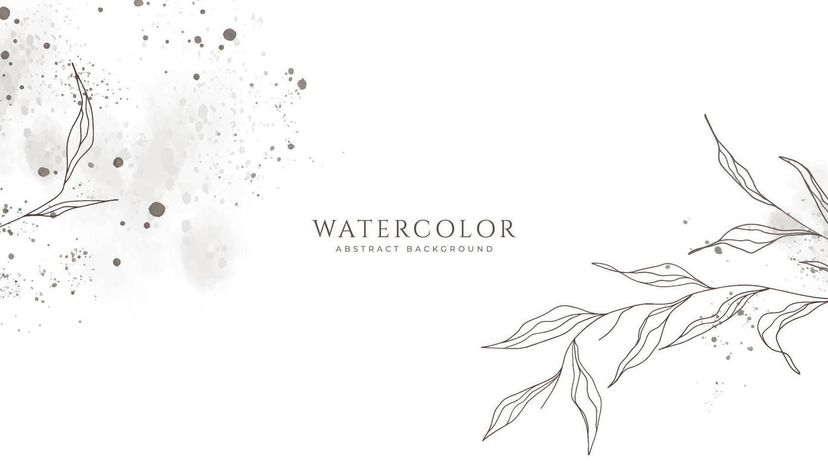 Abstract horizontal watercolor background. Neutral light colored empty space background illustration vector