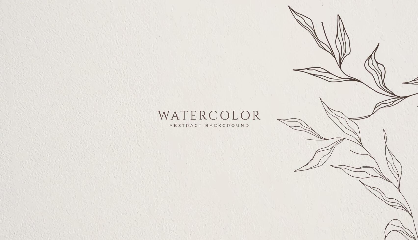 Abstract horizontal watercolor background. Neutral light colored empty space background illustration vector
