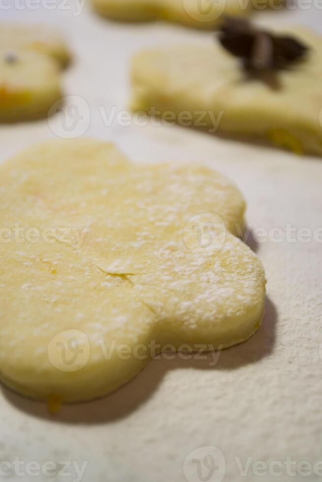 Cooking sweet cookies. Homemade cookies. photo