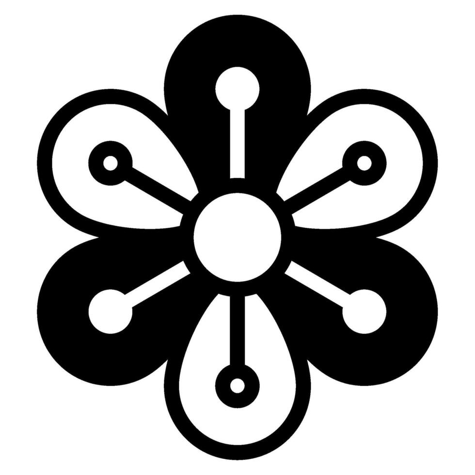 Flower Icon for web, app, infographic, etc vector