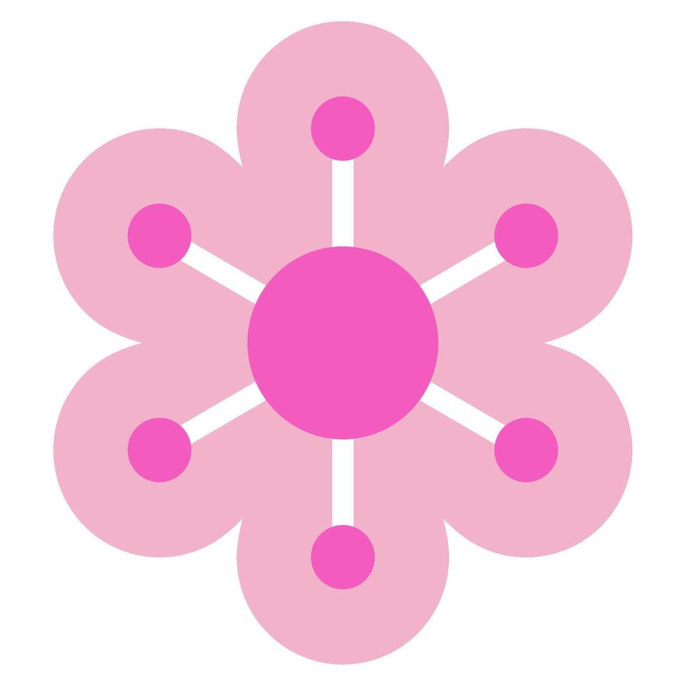 flor icono para web, aplicación, infografía, etc vector