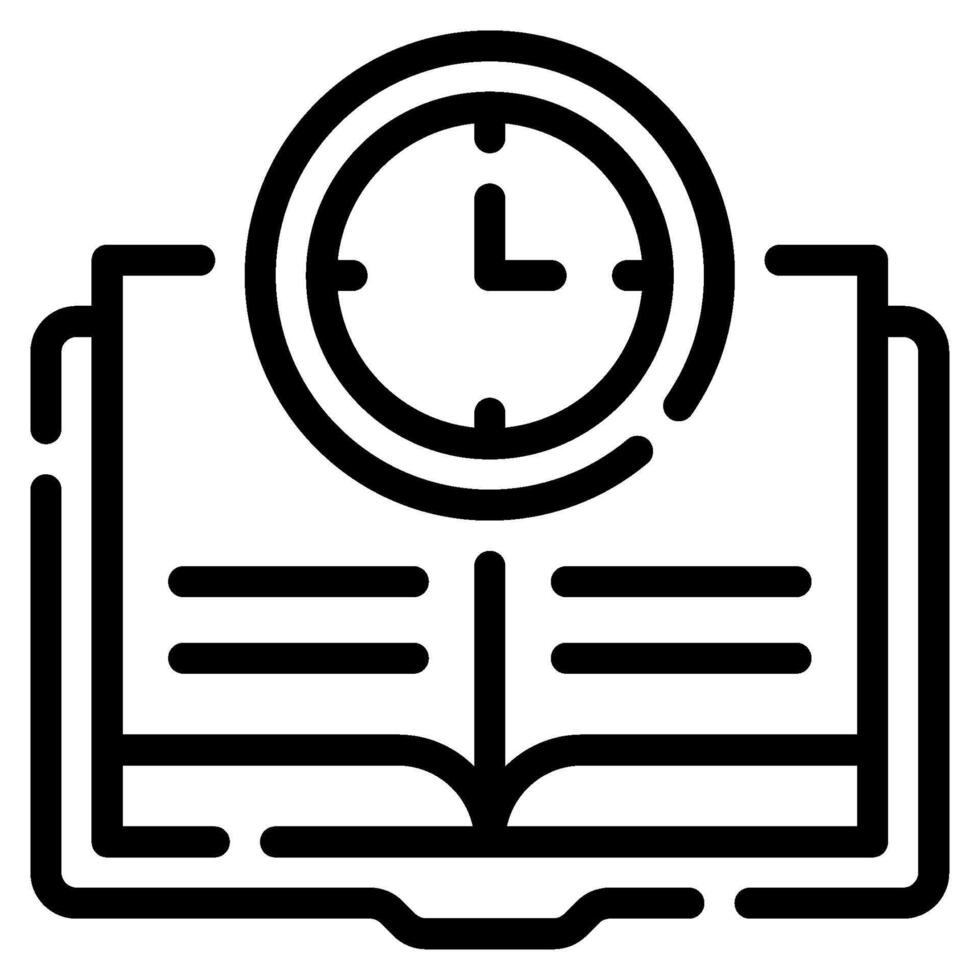 historia hora icono para web, aplicación, infografía, etc vector