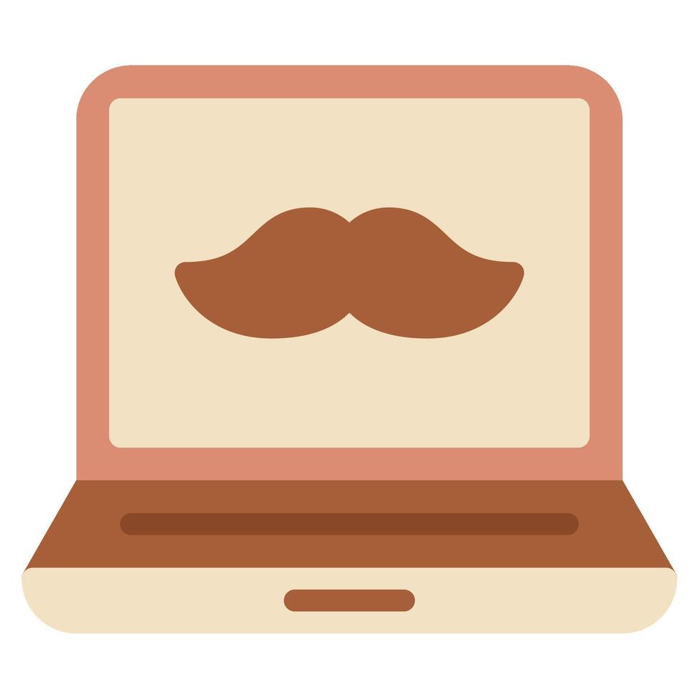 Laptop Dad Icon for web, app, infographic, etc vector