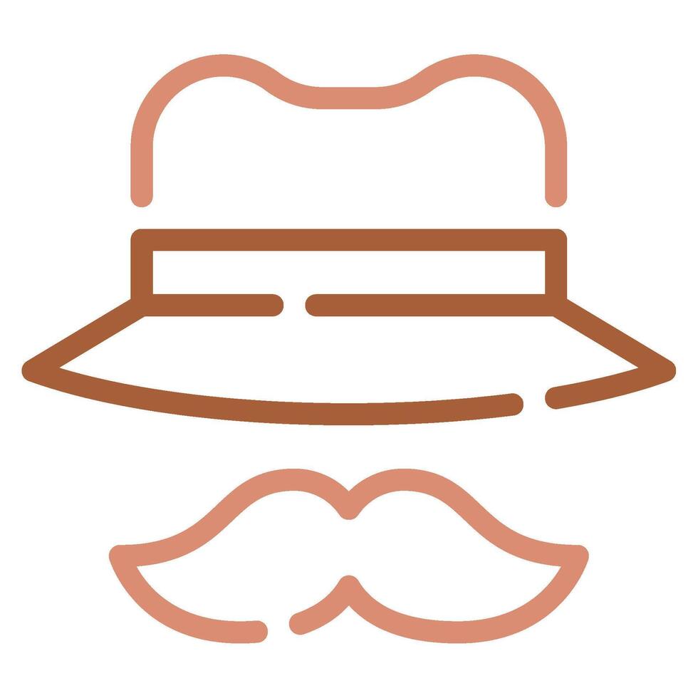 papá sombrero icono para web, aplicación, infografía, etc vector