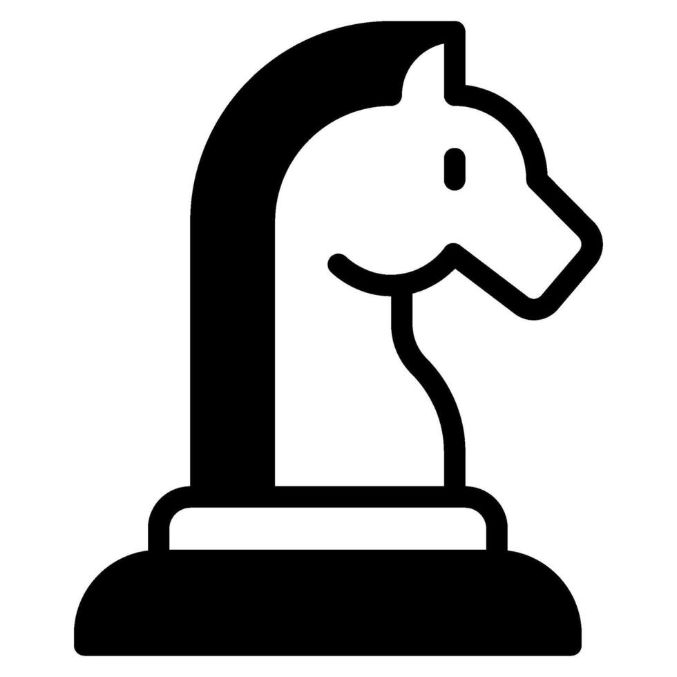 Chess Knight Icon for web, app, infographic, etc vector