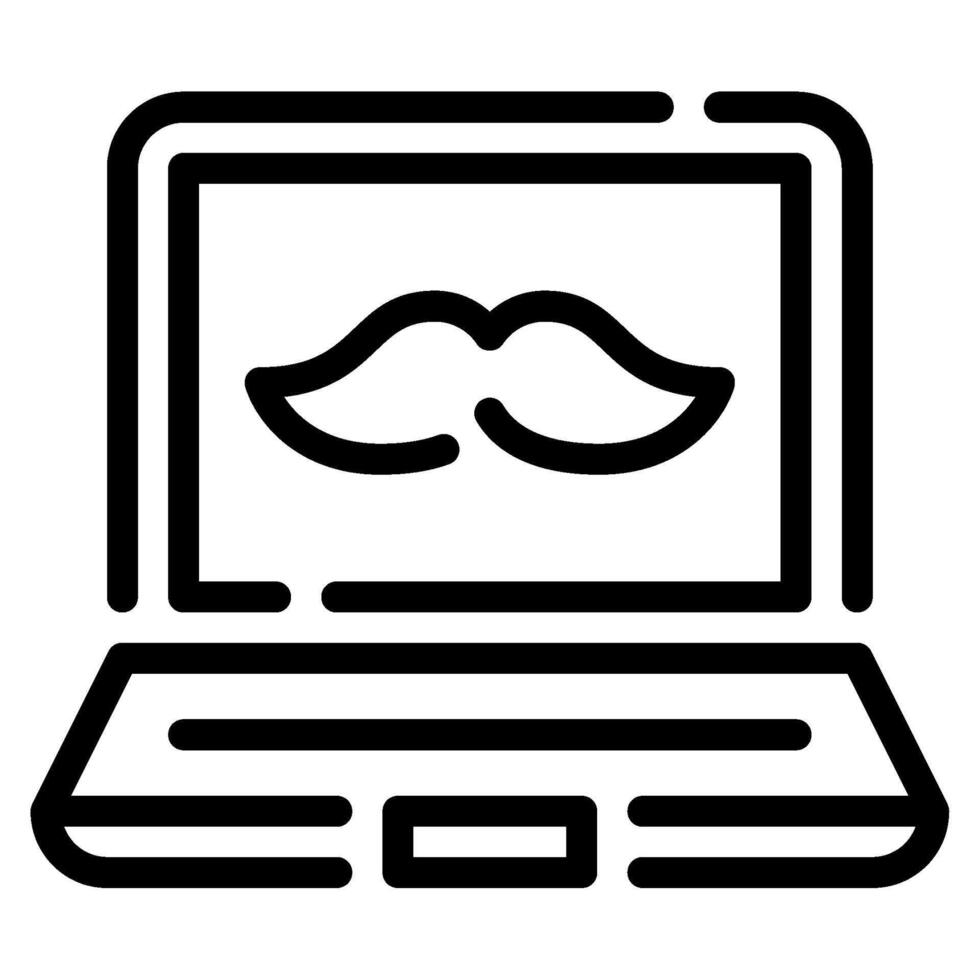 Laptop Dad Icon for web, app, infographic, etc vector