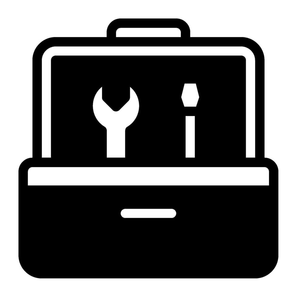 caja de herramientas icono para web, aplicación, infografía, etc vector