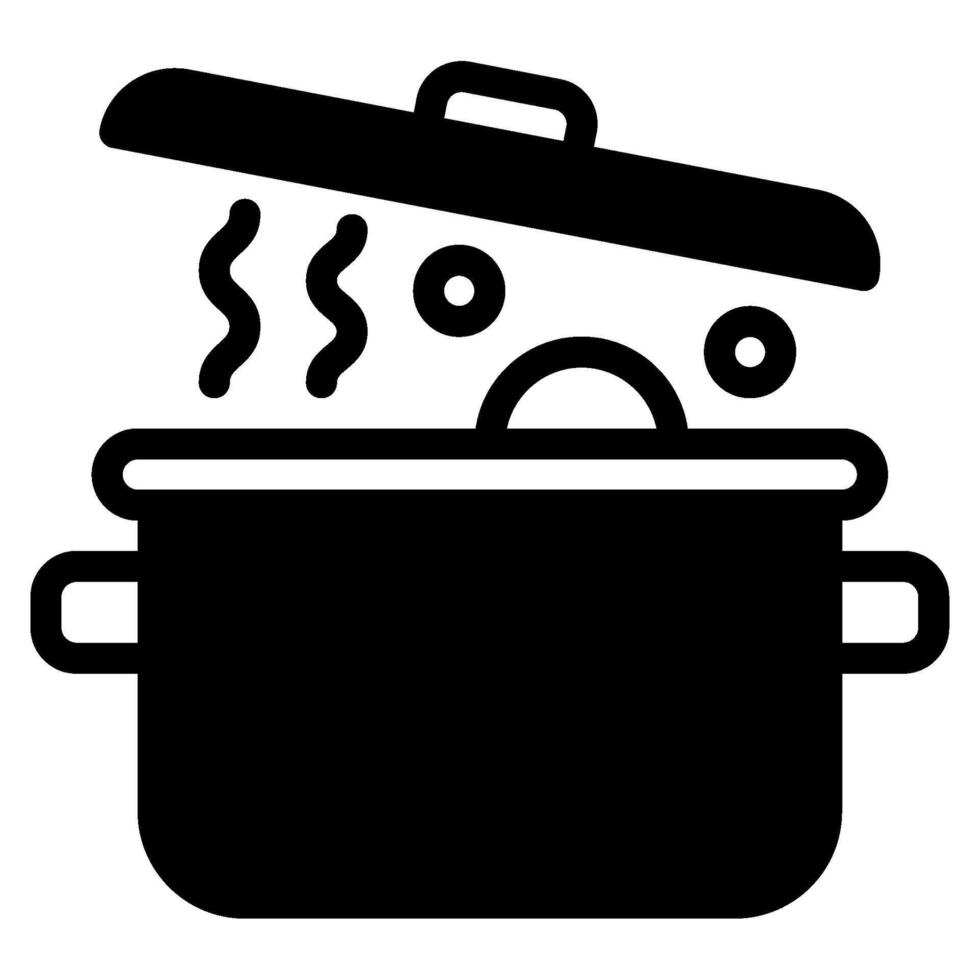 Cocinando maceta icono para web, aplicación, infografía, etc vector