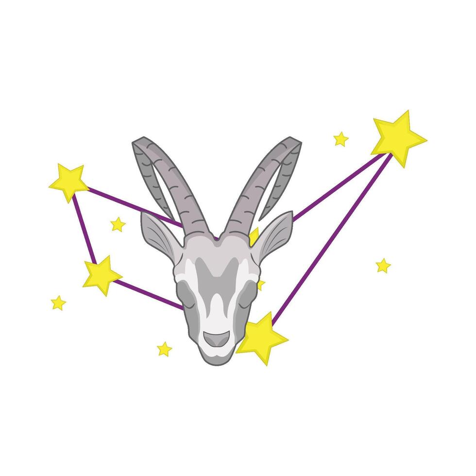 illustration of capricorn vector