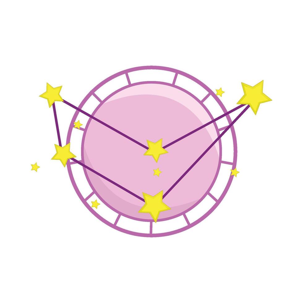 illustration of capricorn constellation vector