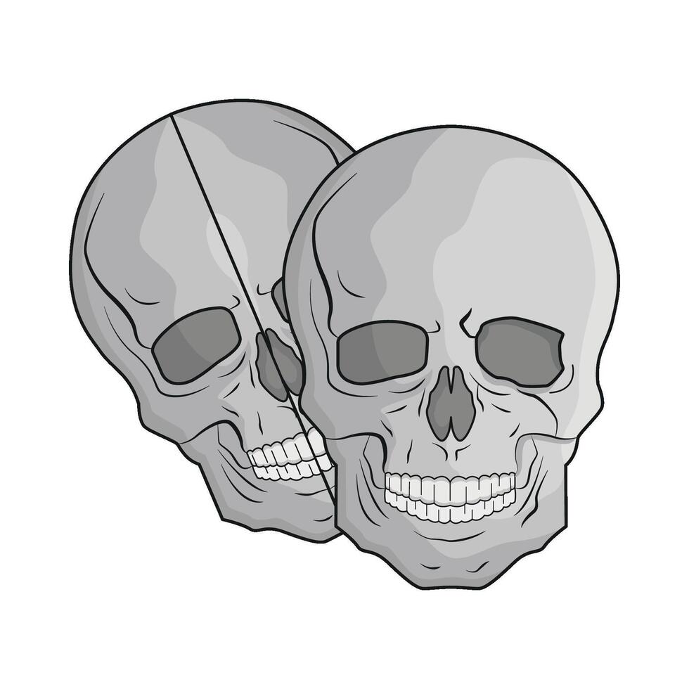 illustration of skull vector