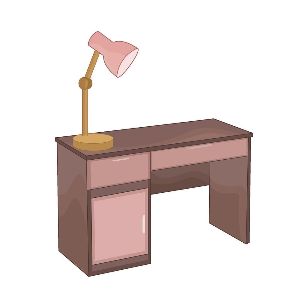 illustration of desk vector