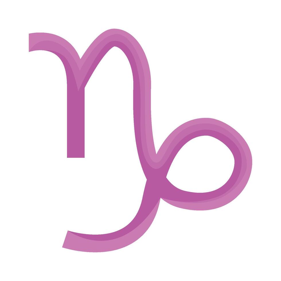 illustration of capricorn symbol vector