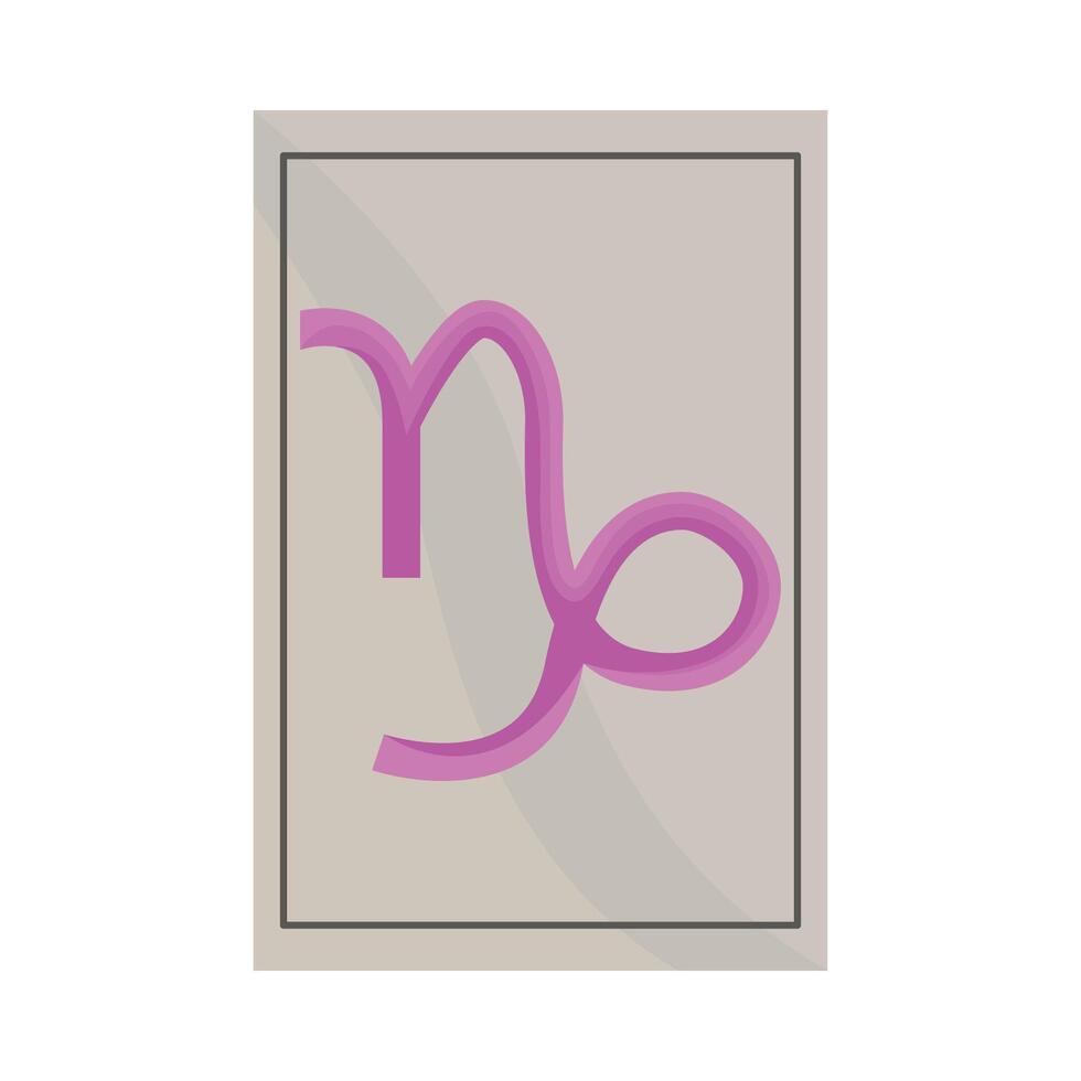 illustration of capricorn symbol vector