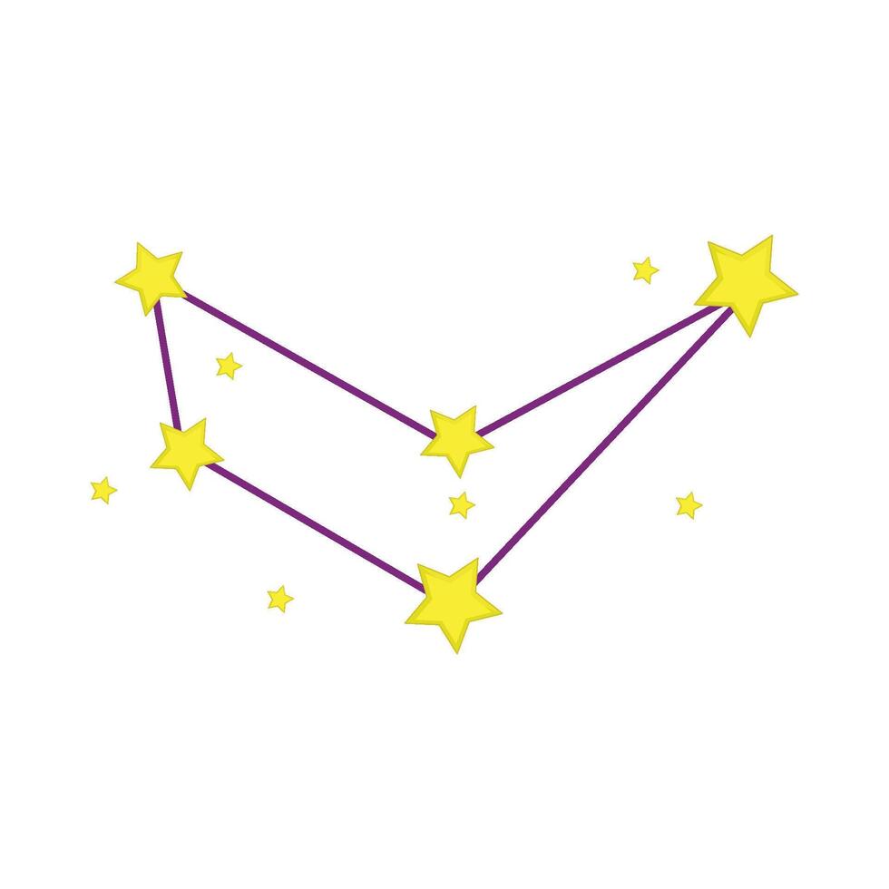 illustration of capricorn constellation vector