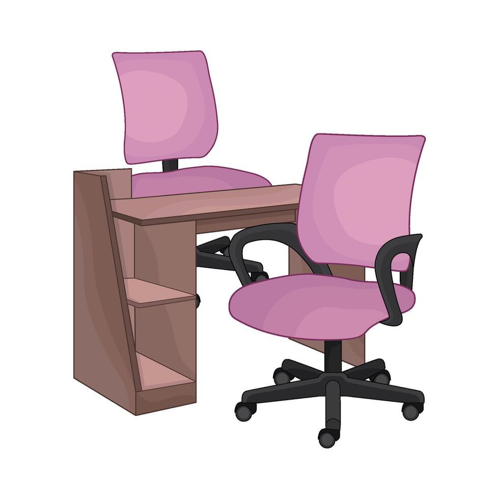 illustration of desk vector