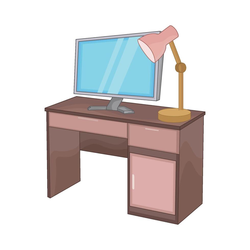 illustration of desk vector