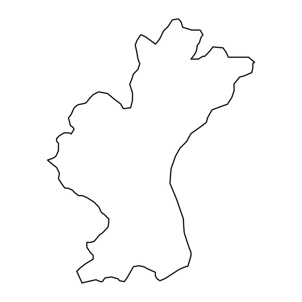 Aarhus Municipality map, administrative division of Denmark. illustration. vector