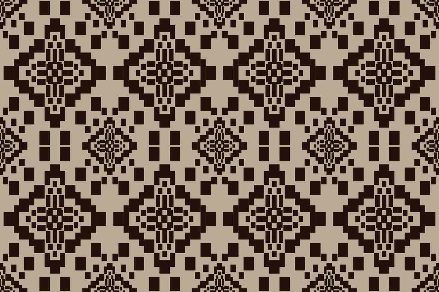 navajo tribal sin costura modelo. nativo americano ornamento. étnico sur occidental decoración estilo. boho geométrico ornamento. píxel sin costura modelo. mexicano frazada, alfombra. tejido alfombra ilustración. vector