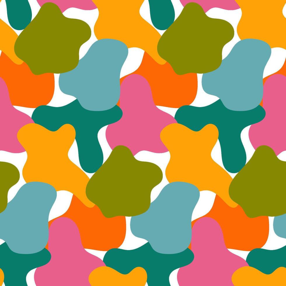 seamless background with colored geometric forms. wrapping paper, backdrop vector