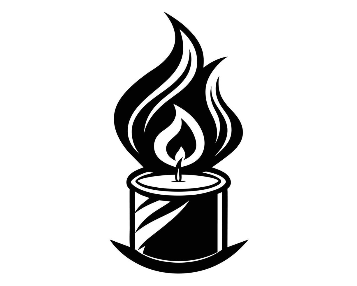 Candle icon illustration vector