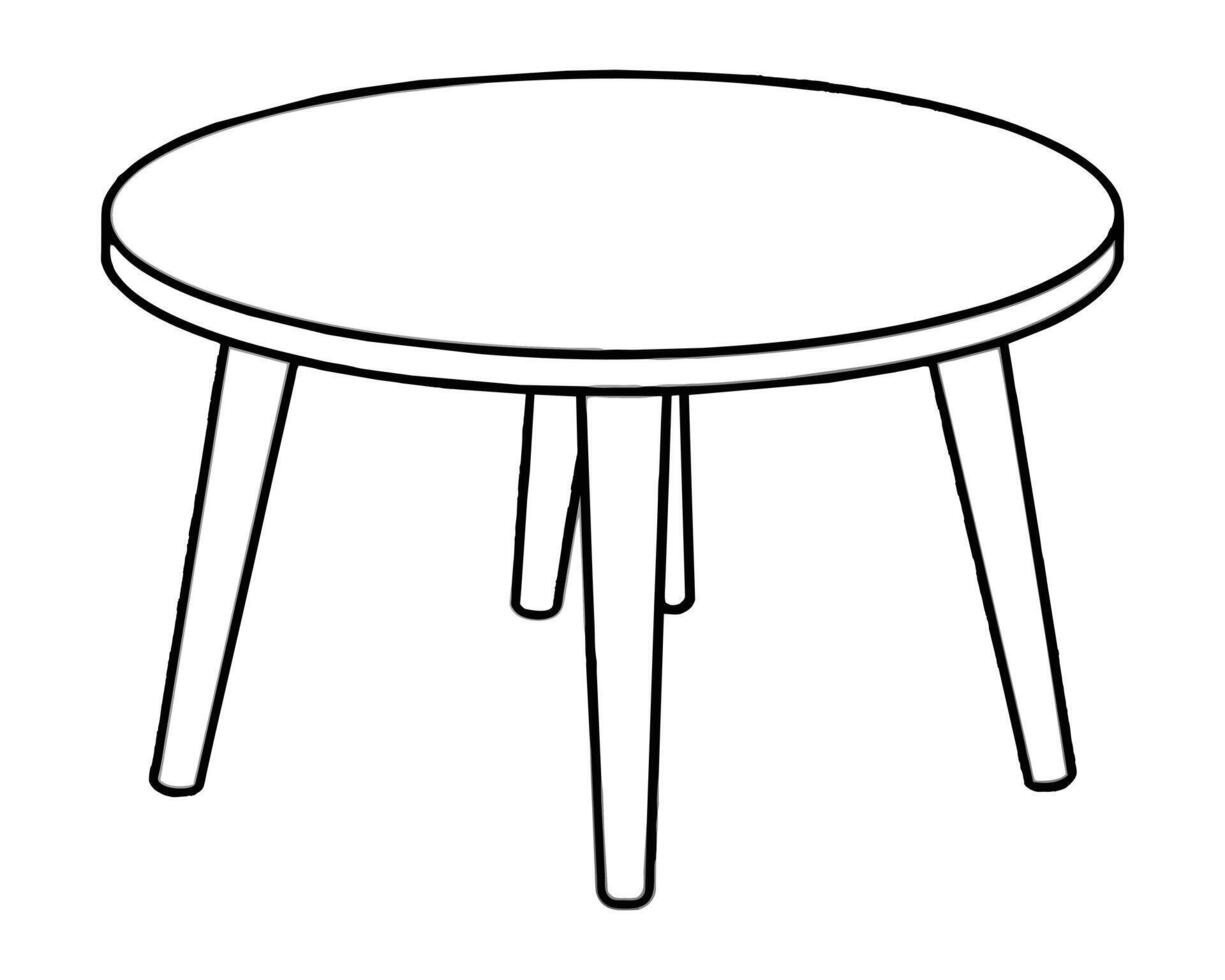 de madera café mesa ilustrador vector