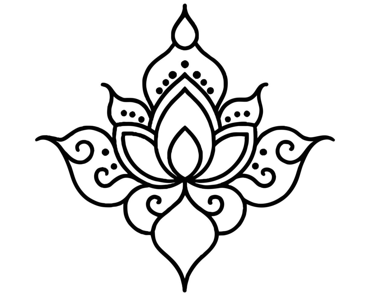 Flower sticker illustration vector
