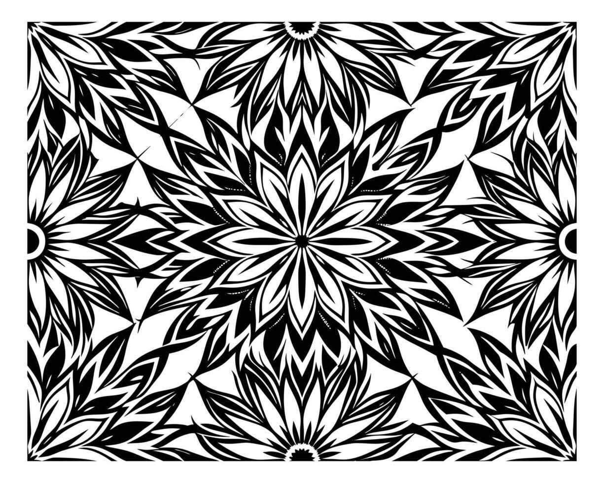 flower mandala design vector
