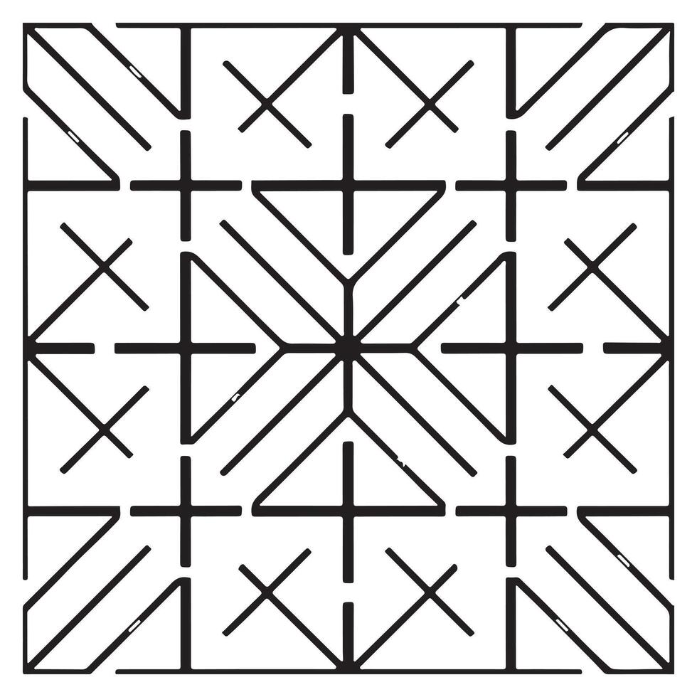 Abstract Square Seamless Pattern Illustration vector