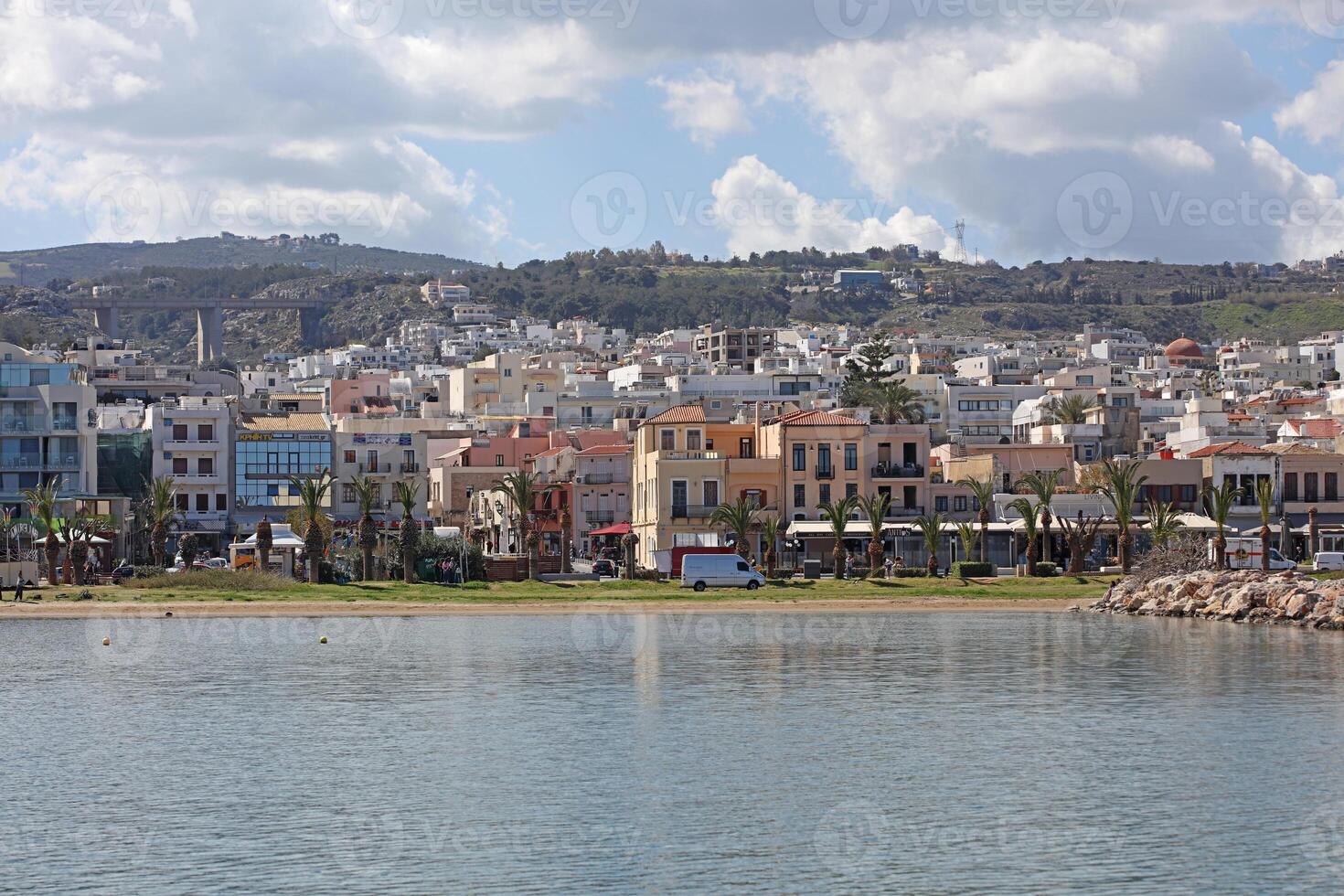 Rethimno, Greece, Friday 15 March 2024 Crete island holidays exploring the city old port riviera luxury yachts close up summer background carnival season high quality big size printings photo