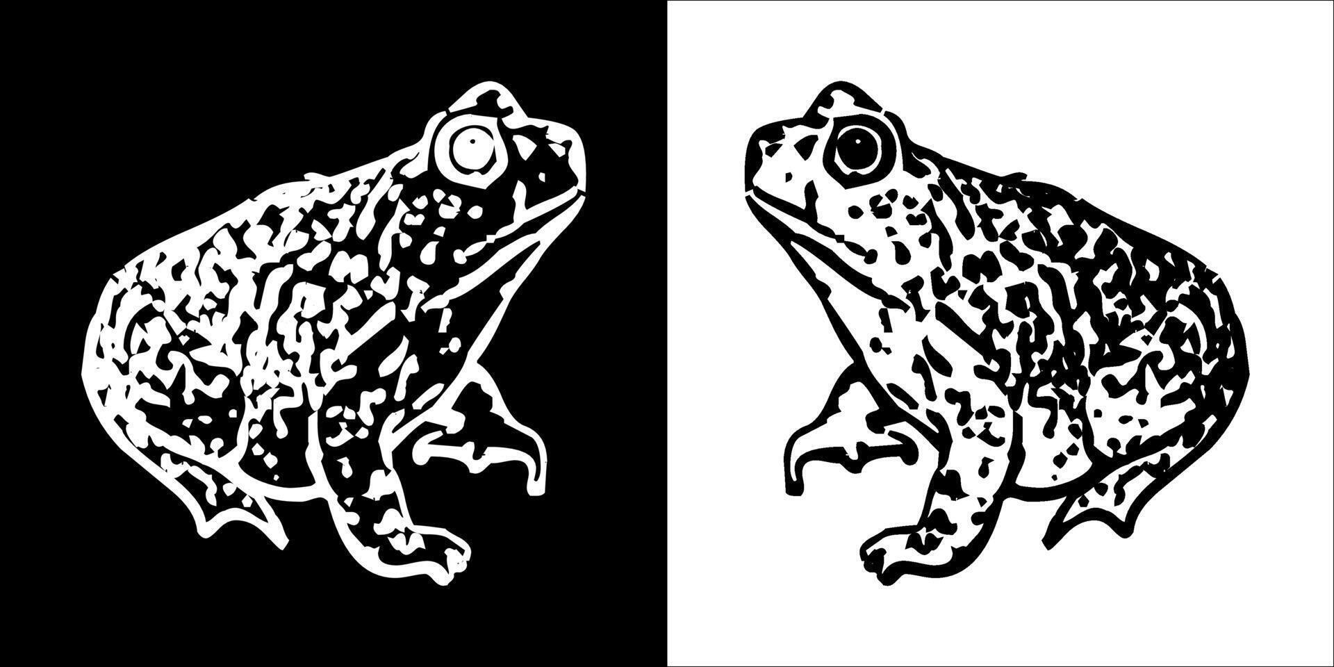 Illustration graphics of frog icon vector