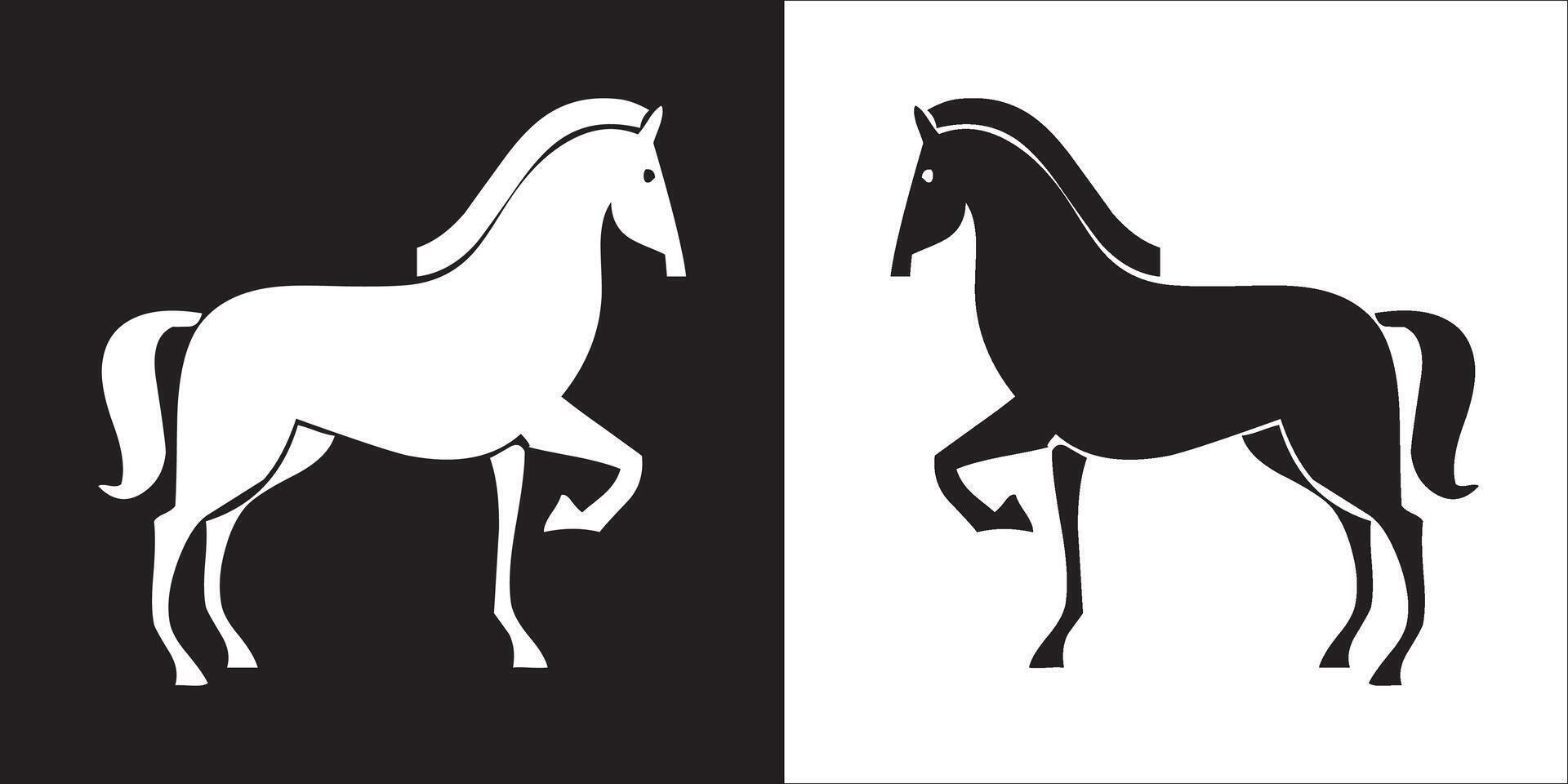 Illustration graphics of horse icon vector