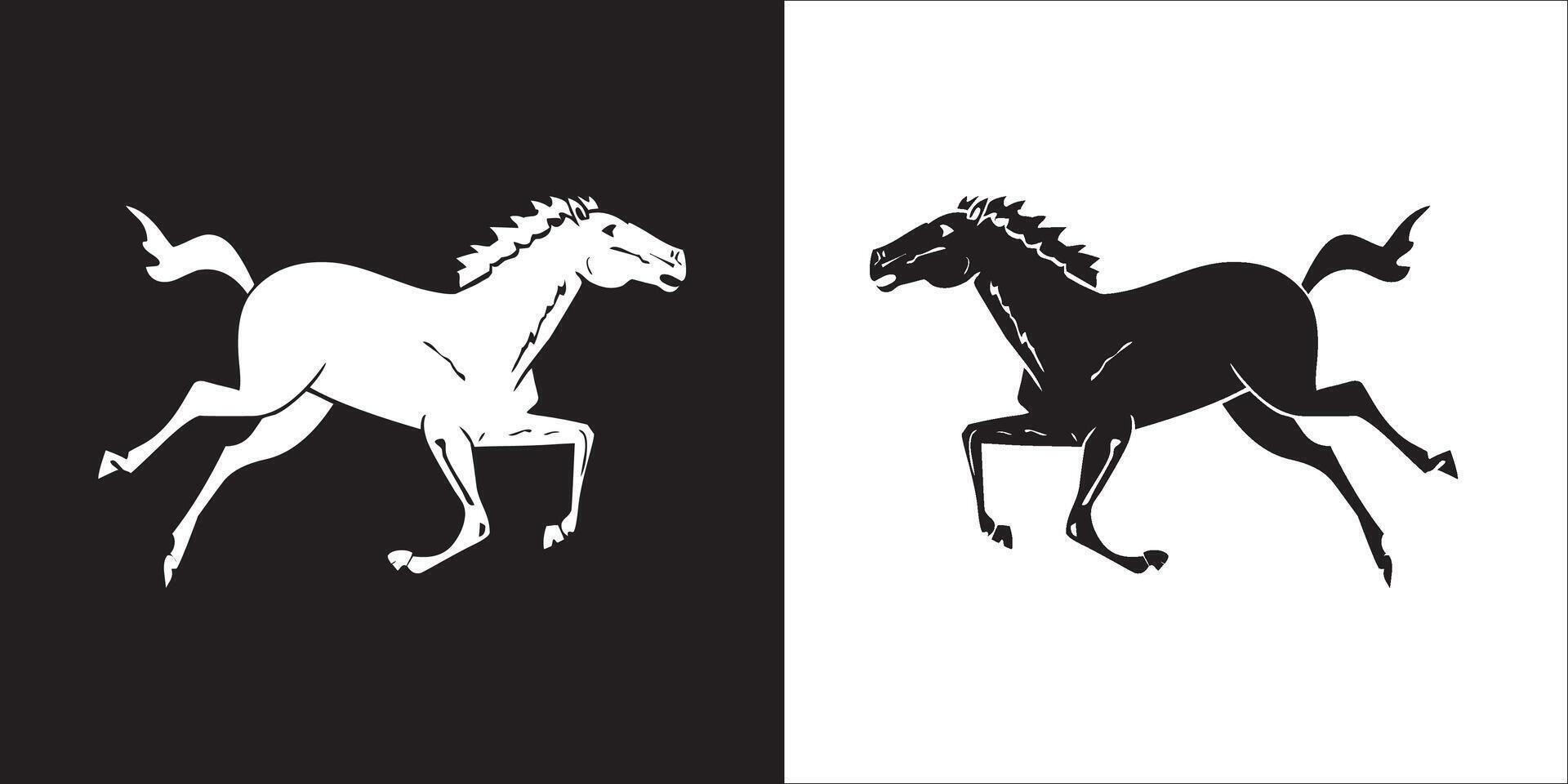 Illustration graphics of horse icon vector