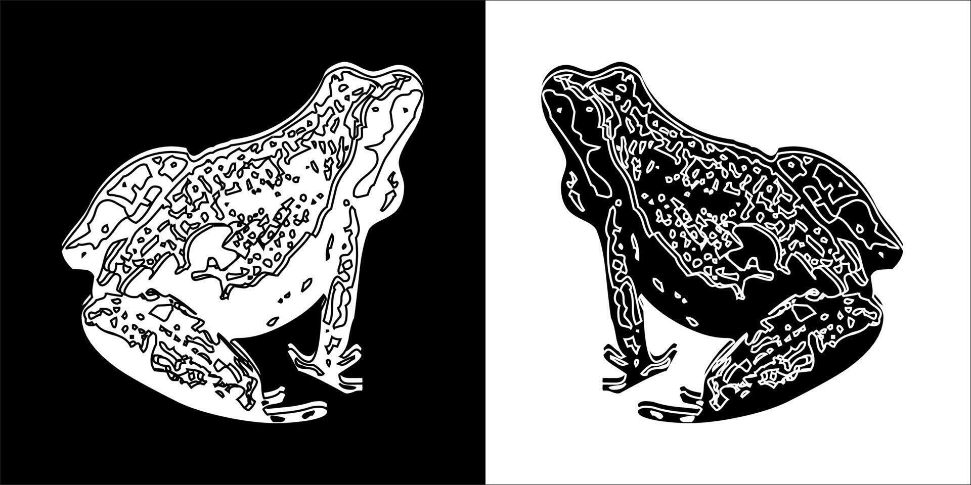 Illustration graphics of frog icon vector